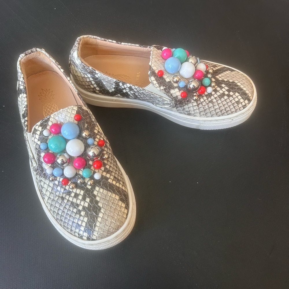 Aquazzura sneakers snakeskin and beads (girls size 29)